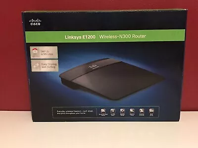 Linksys N300 Wi-Fi Wireless Router With Linksys Connect (E1200) • $5