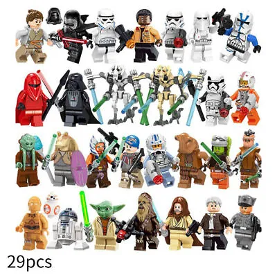 $37.61 • Buy 29pcs Star Wars Building Block Mini Figures Luke Darth Vader Collection Toy AU ~