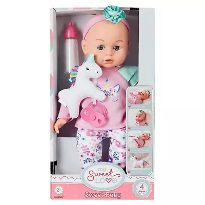 My Sweet Love Baby Doll With Magnetic Pacifier Plush Pal And Bottle - NEW • $14.99