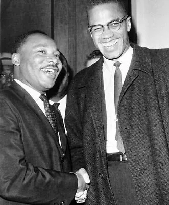 Malcolm X Martin Luther King Jr. GLOSSY POSTER PICTURE PHOTO Black CIVIL RIGHTS • $15.25