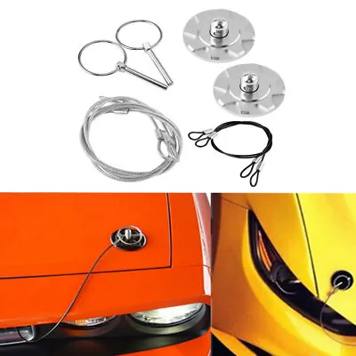 Racing Bonnet Hood Pin Lock Latches For Dodge Challenger Charger Ram 1500 2500 • $14.28