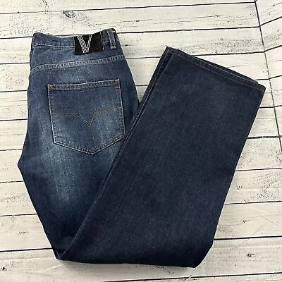 Versace Jeans Couture Medium Dark Wash Denim Blue Jeans Men's 42 X 33 • $53.99