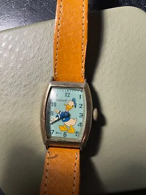 1947 Ingersoll US Time Donald Duck Wind Up Wrist Watch Original • $350