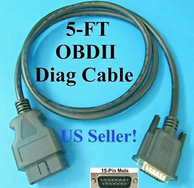 OBD2 OBDII Data Cable For Vgate VS450 VS550 VS580 VS600 VS890 Scan Code Reader • $26.57