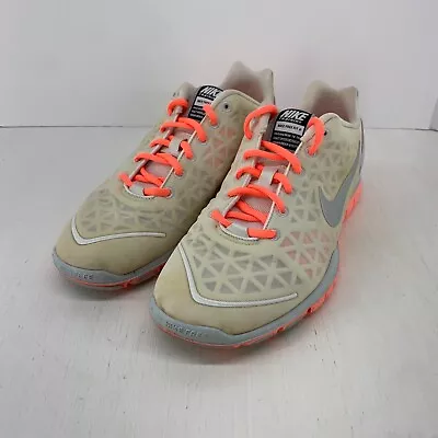 $24.99 • Buy Nike Free Fit 2 Womens White Coral Pink Training Shoes Size 9 #487789-100 