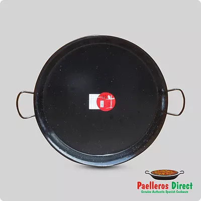 55cm Authentic Spanish Enamelled Steel Paella Pan • £46.99