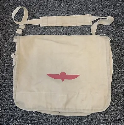 Vintage 80s Banana Republic Israeli Paratrooper Messenger Bag • $34.95