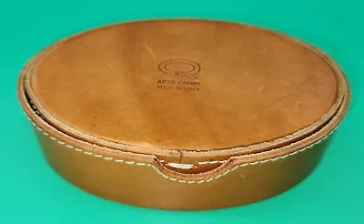 Vintage Arte Cuoio Trinket Jewelry Box. Made In Italy Leather Case • $17.95