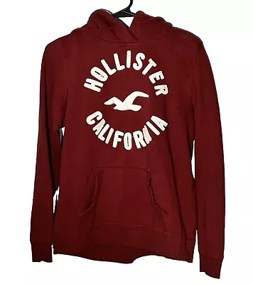 Women's Hollister Hoodie Pullover Heavy Fleece Lined Hood Size Large • $7.99