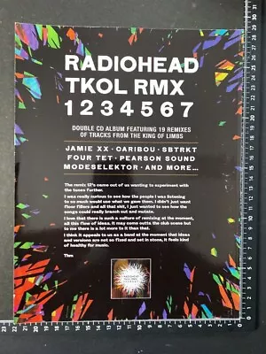 Radiohead - Tkol Rmx - Original Advert Poster [m12] • £6.99