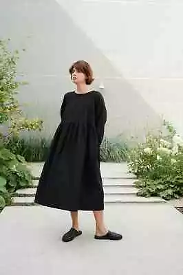 Apparellust Margo Fine Linen Fall Long Dress • $106.45