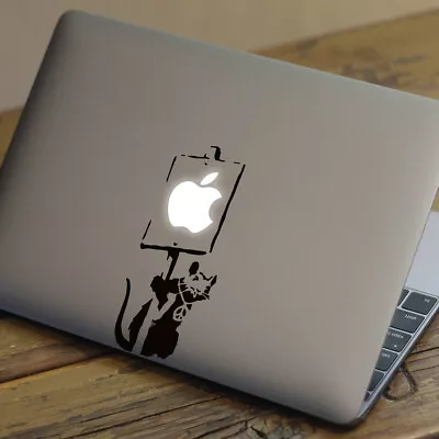 £4.99 • Buy BANKSY RAT Apple MacBook Decal Sticker Fits All MacBook Models