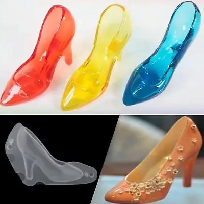 3D High Heel Shoe Chocolate Candy Cake Mould Decorating  Jelly Ice Soap Mold • £3.79