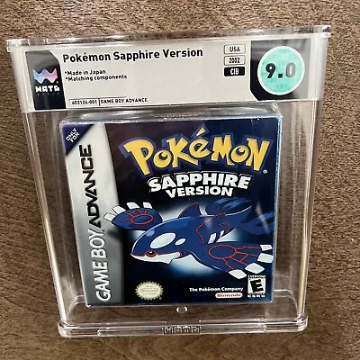 Pokemon Sapphire CIB WATA 9.0 Complete In Box Game Boy Advance • $649.95