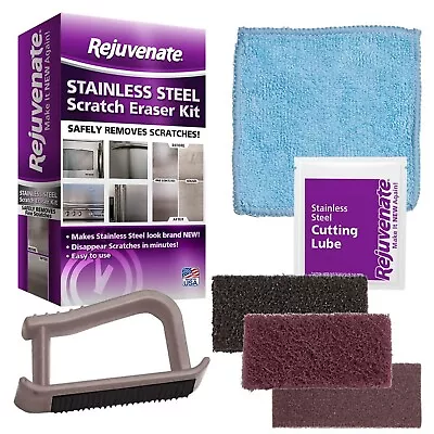 Rejuvenate Stainless Steel Scratch Eraser Kit Safely Removes Scratches Gouges... • $42.95