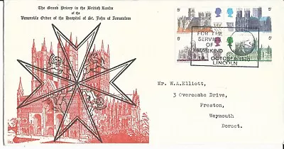 GB 1970 Hospital Of St John Of Jerusalem At Lincoln Cathedral On Special Cover • £2