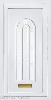 White Full Height Upvc Door Panel (bruges Solid ) Cut To Size Free • £160