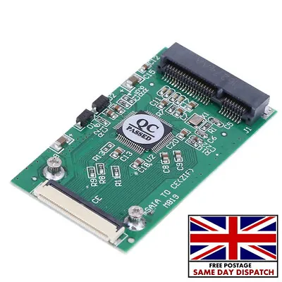 Hard Disk Drive Adapter Card 1.8'' MSATA SSD To 1.8'' 40Pin ZIF CE Converter • £7.96