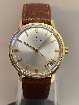 Men's Vintage Gold Plated (620 Microns) Zenith Manual Wind Wrist Watch • $491.81