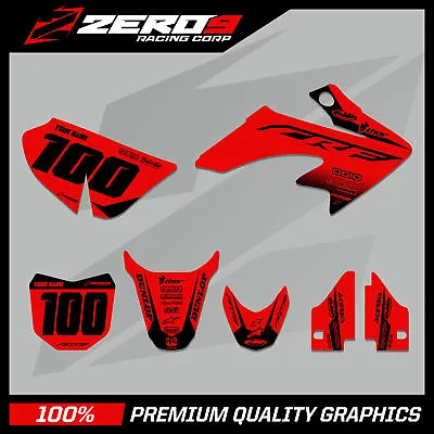 Honda Crf 50 Motocross Graphics Mx Graphics Kit Block Red/blk • $95.71