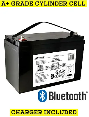 £568.10 • Buy 126Ah 12V LiFePO BATTERY For Leisure, Solar, Wind And Off-grid 12 Volt BLUETOOTH
