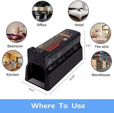 £34 • Buy MarkField Upgraded Electronic Mouse Trap That Kills Instantly, Extra Large 7000V