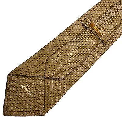 Brioni Link Geometric Pattern 100% SILK Men's Neck Tie W3.75” L60.5   - Italy • $39.99