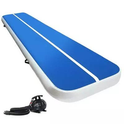 Everfit 4M Air Track Gymnastics Tumbling Exercise Yoga Mat W/ Pump Inflatable • $175.95