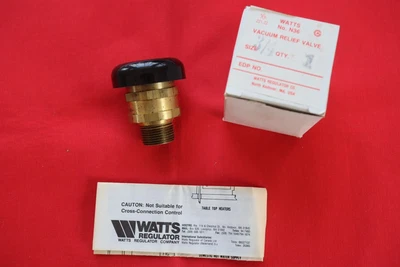 $16.99 • Buy New Watts N36 3/4” Vacuum Relief Valve