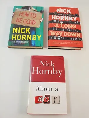 £12 • Buy About A Boy How To Be Good A Long Way Down Nick Hornby 3 Book Bundle Hardback 