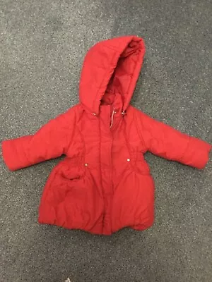 Mayoral Chic Jacket 9 Months Red Zip Broken • £5