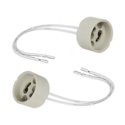 GU10 Lamp Holder Socket Connector 140mm Downlight Fitting Wire X2| 5| 10| 20| 50 • £38.75