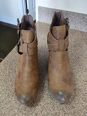 Sbicca Vintage Collections Brown Wedge Bootie Size 9 • $26.99