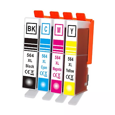 4PK 564XL Ink Cartridges For HP Photosmart 6510 6520 7510 7520 5520 5510 Printer • $8.89