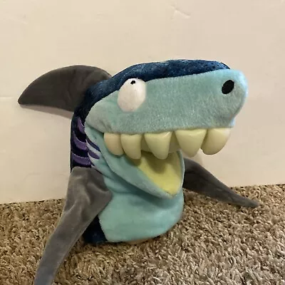 Shawn Shark Hand Puppet Plush Chopper Chums Vinyl Teeth 12”L Manhattan Toys • $19.90