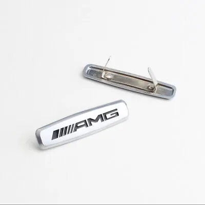 2PCS Car Front Seat Metal Logo Emblems Tuning Badges Sticker For Mercedes AMG • $9.98