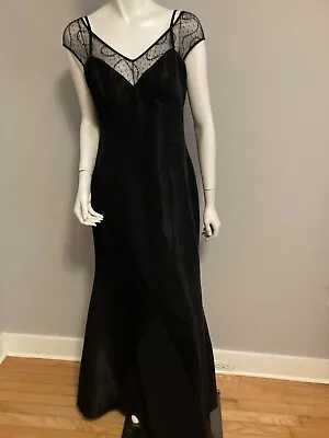 Vintage Nicole Miller Black Gown Black Size 8 • $79