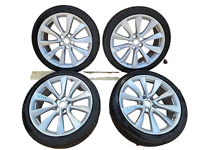 2017-2020 Tesla Model 3 SET Of 4 Wheel Rim 19x8.5+40MM + Yokohama Tire 235/40R19 • $1600.09