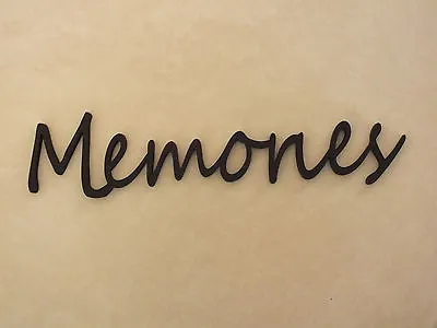 Wooden  Memories  Plaque Words/Letters Home/Door/Wall Black Or Unpainted. • £4.99