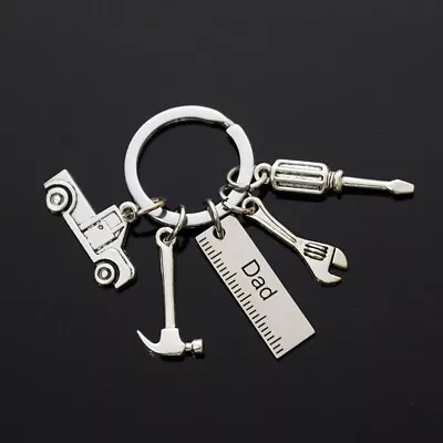 Dad Keychain Pickup Truck Tools Wrench Hammer Screwdriver Father's Day Gift • $7.29