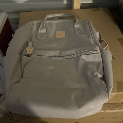 $25 • Buy Travel School Backpack With USB Charging Port 15.6 Inch, Grey
