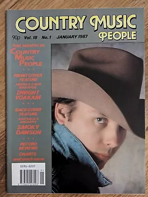 Country Music People Magazine January 1987 Dwight Yoakam Smoky Dawson • £6.50