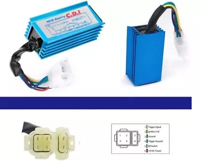 $10.99 • Buy 6 Pin Racing  Ac Cdi For Pit Bike Gy6 Moped Scooter