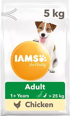 IAMS Complete Dry Dog Food For Adult 1+ Small And Medium Breeds With Chicken 5 • £22.54