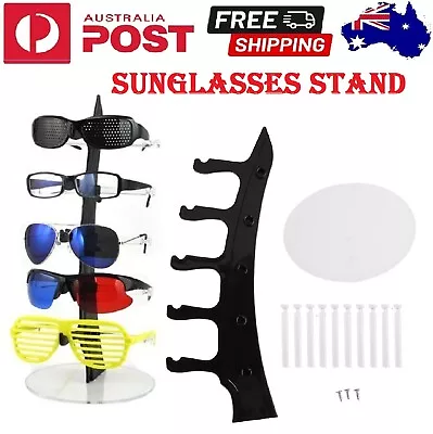 $17.97 • Buy Display 5 Pair Sunglasses Stand Rack Show Glasses Holder Plastic Counter Shelf 