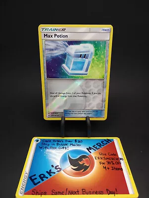 Max Potion 128/145 Guardians Rising Reverse Holo Uncommon Pokemon Card  • $1.25