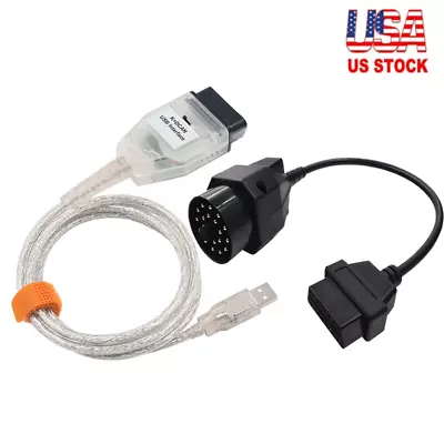 For BMW K+DCAN With Switch OBD2 USB Diagnostic Cable Scanner Tool + 20pin Cable • $30.99