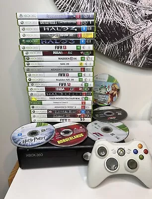 Xbox 360 S Console Bundle + 25 Games - PAL Tested (Read Desc.) • $160