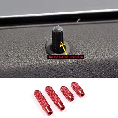 Alloy Door Lock Pin Knob Trim Round For Benz C E Class GLK W204 W212 X204 08-15 • $18.99