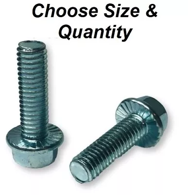 Grade 5 Serrated Hex Flange Bolts Zinc Plated (All Sizes & Qty's) • $15.37